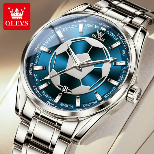 Brand Cross Quartz Watch Student TikTok Men's Watch Men's Watch Casual Stainless Steel Steel Belt Luminous Calendar Homebred Wristwatch