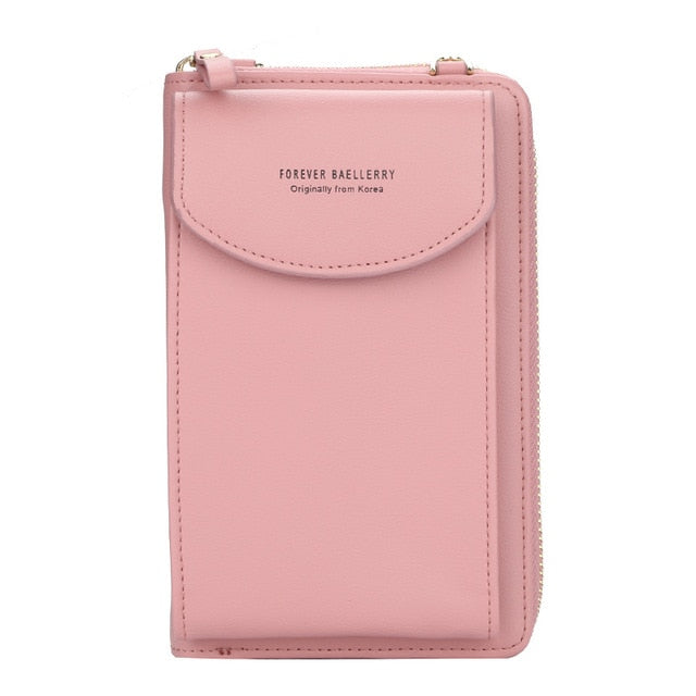 Baellerry 2021 Women Wallet Brand Cell Phone Wallet Big Card Holders Wallet Handbag Purse Clutch Messenger Shoulder Straps Bag