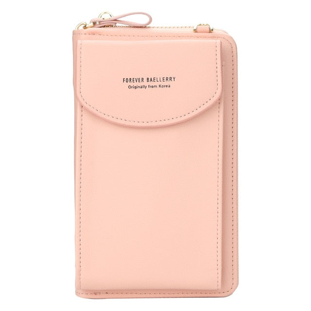 Baellerry 2021 Women Wallet Brand Cell Phone Wallet Big Card Holders Wallet Handbag Purse Clutch Messenger Shoulder Straps Bag