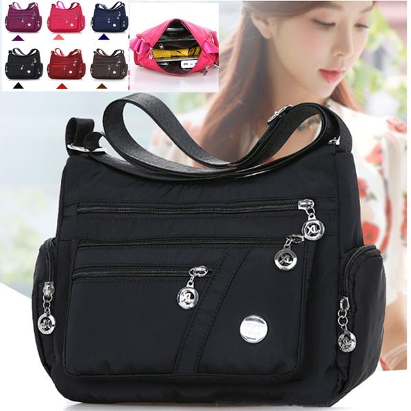 Bolso bandolera de nailon Oxford impermeable para mujer, de gran capacidad, para viaje, 2020