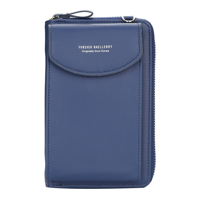 Cartera Baellerry 2021 para mujer, cartera para teléfono móvil, tarjetero grande, cartera, bolso de mano, cartera tipo mensajero, bandolera