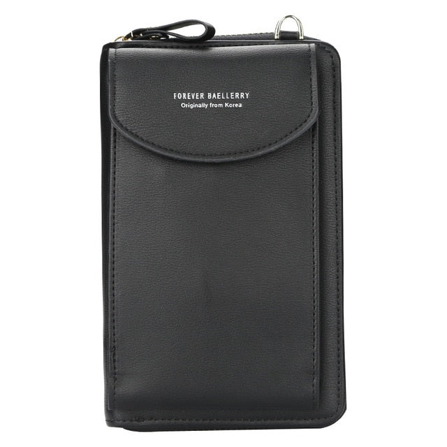 Cartera Baellerry 2021 para mujer, cartera para teléfono móvil, tarjetero grande, cartera, bolso de mano, cartera tipo mensajero, bandolera